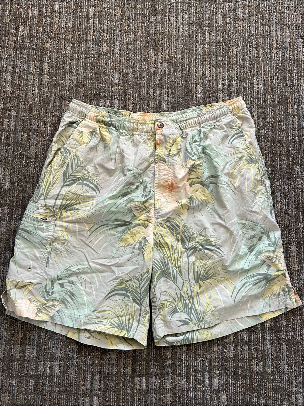 Tommy Bahama Vintage Tropical Palm & Floral Swim Trunks - Men's Large